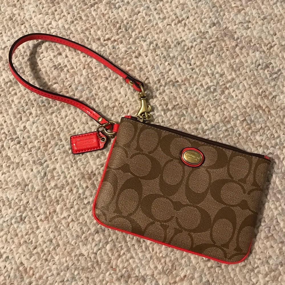 Classic COACH wristlet